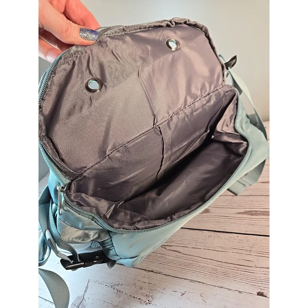 COMPUTER BACKPACK TSA APPROVED TRAVEL HIKING SPORTS WATERPROOF SEAFOAM GREEN NEW